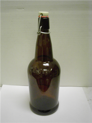 1 Liter Fliptop Bottles (amber)