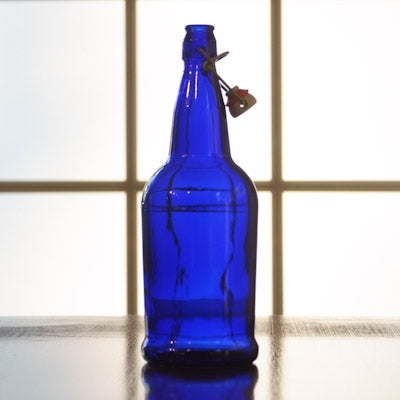1 Liter Fliptop Bottles (blue)