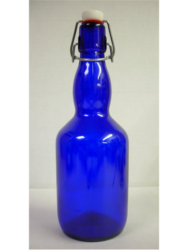 16 oz. Blue Fliptop Bottles