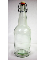 Liter Fliptop Bottle (clear)